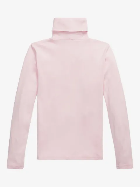 POLO RALPH LAUREN KIDS سويتر بأكمام طويلة وبرقبة عالية مطوية