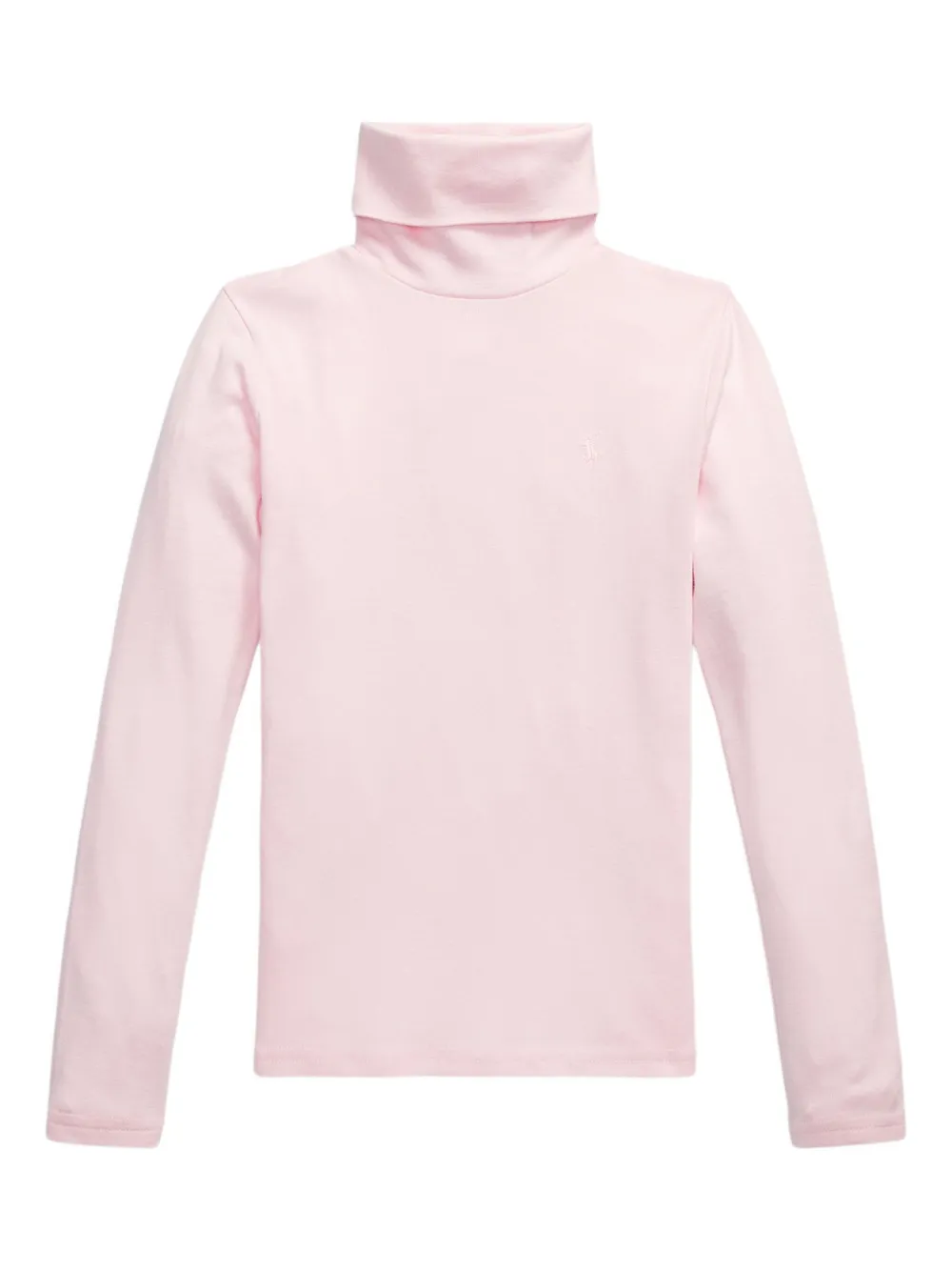 POLO RALPH LAUREN KIDS Top met col en lange mouwen Roze