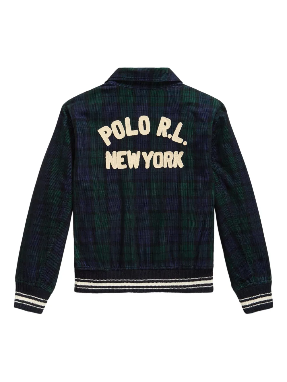 POLO RALPH LAUREN KIDS corduroy-plaid jacket Blauw