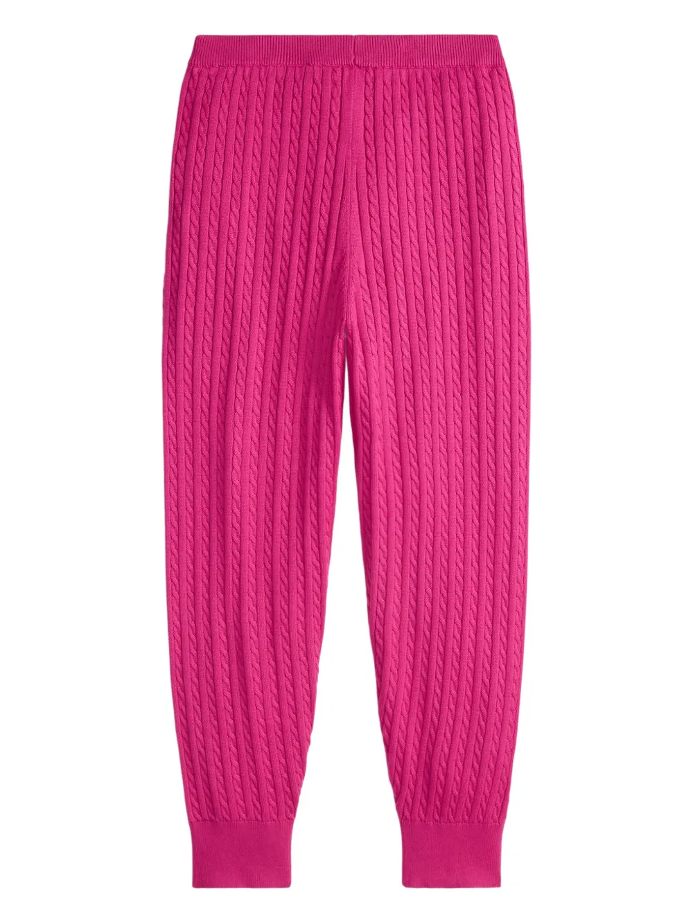 POLO RALPH LAUREN KIDS cable-knit cotton pants Roze