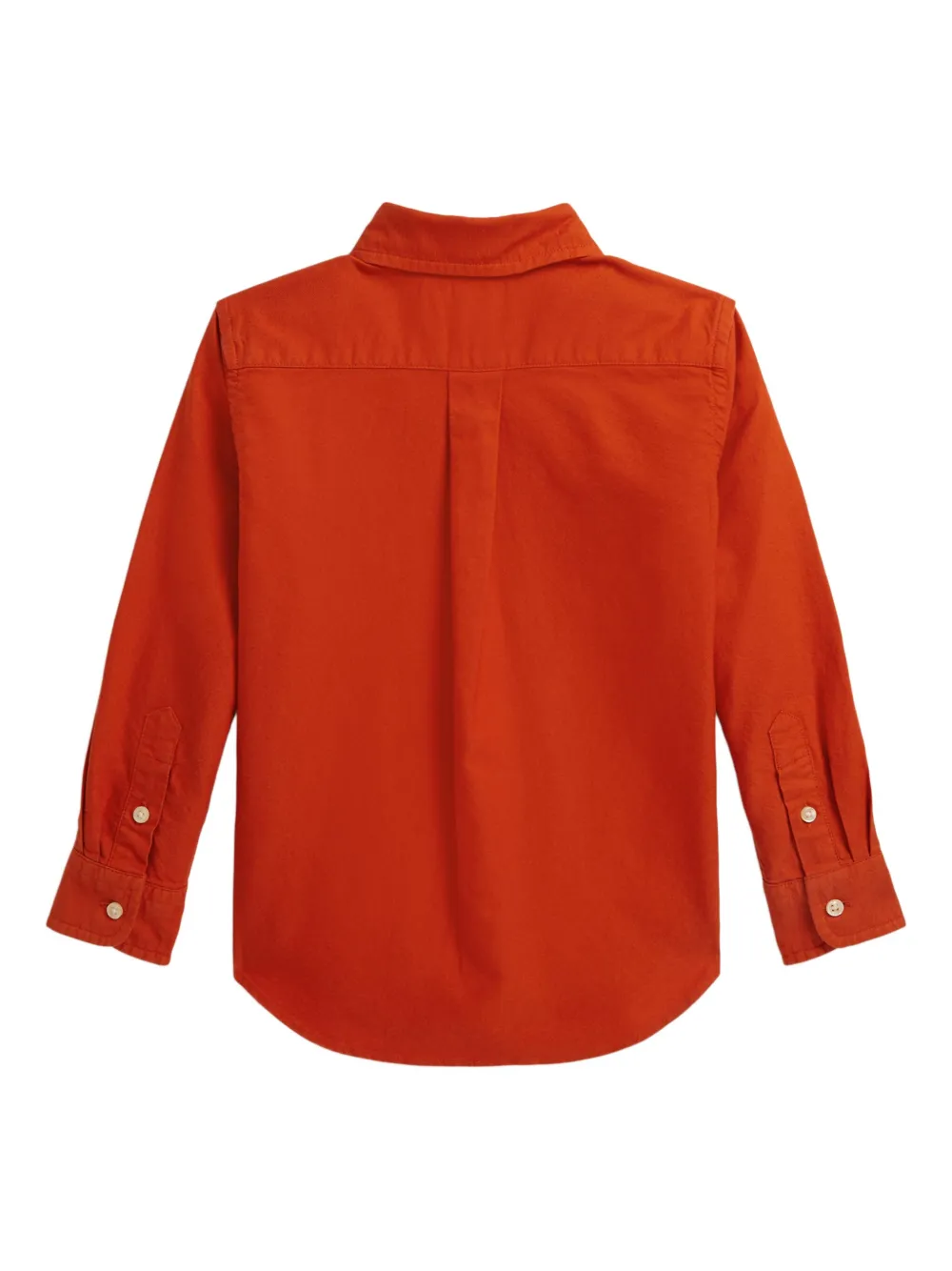 POLO RALPH LAUREN KIDS embroidered-logo shirt Oranje