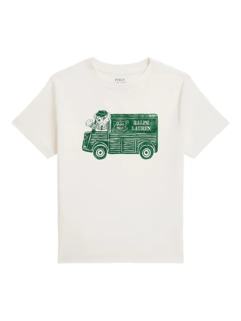 POLO RALPH LAUREN KIDS graphic-print crew-neck t-shirt