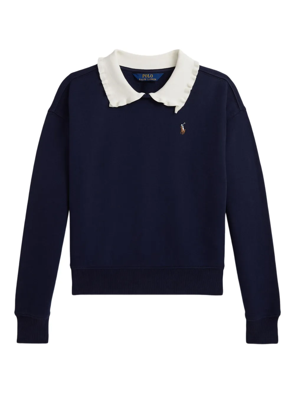 POLO RALPH LAUREN KIDS Sweater met ruchekraag Blauw