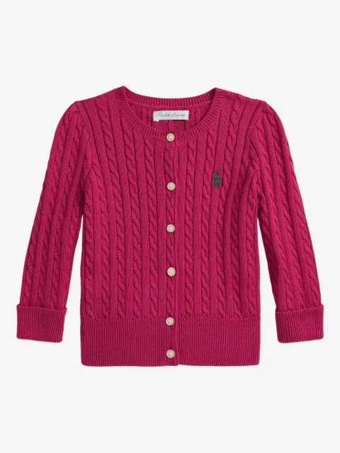 POLO RALPH LAUREN KIDS cardigan en maille torsadée