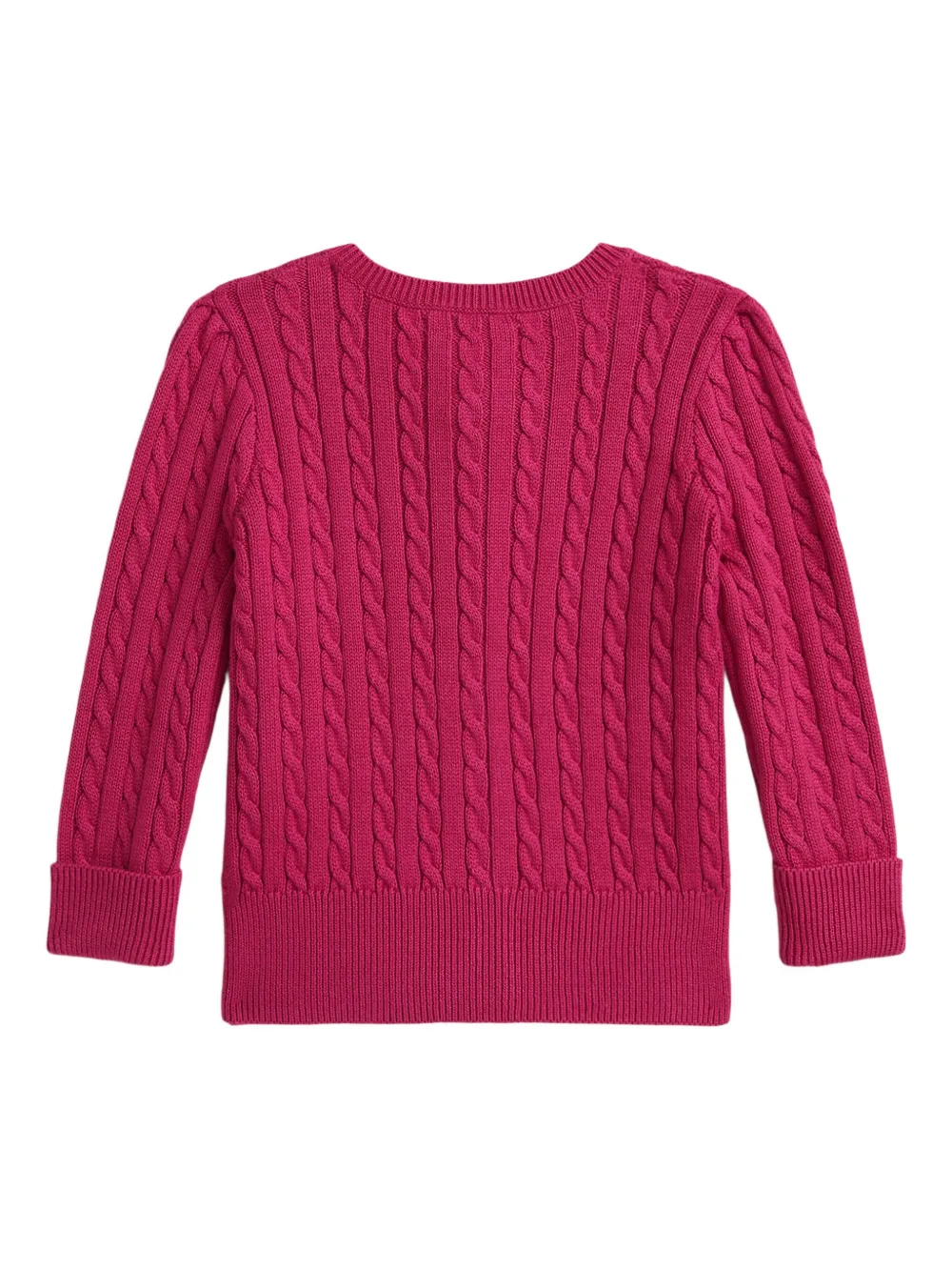 POLO RALPH LAUREN KIDS Kabelgebreid vest Roze