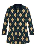 POLO RALPH LAUREN KIDS argyle-pattern pleated skirt set - Green