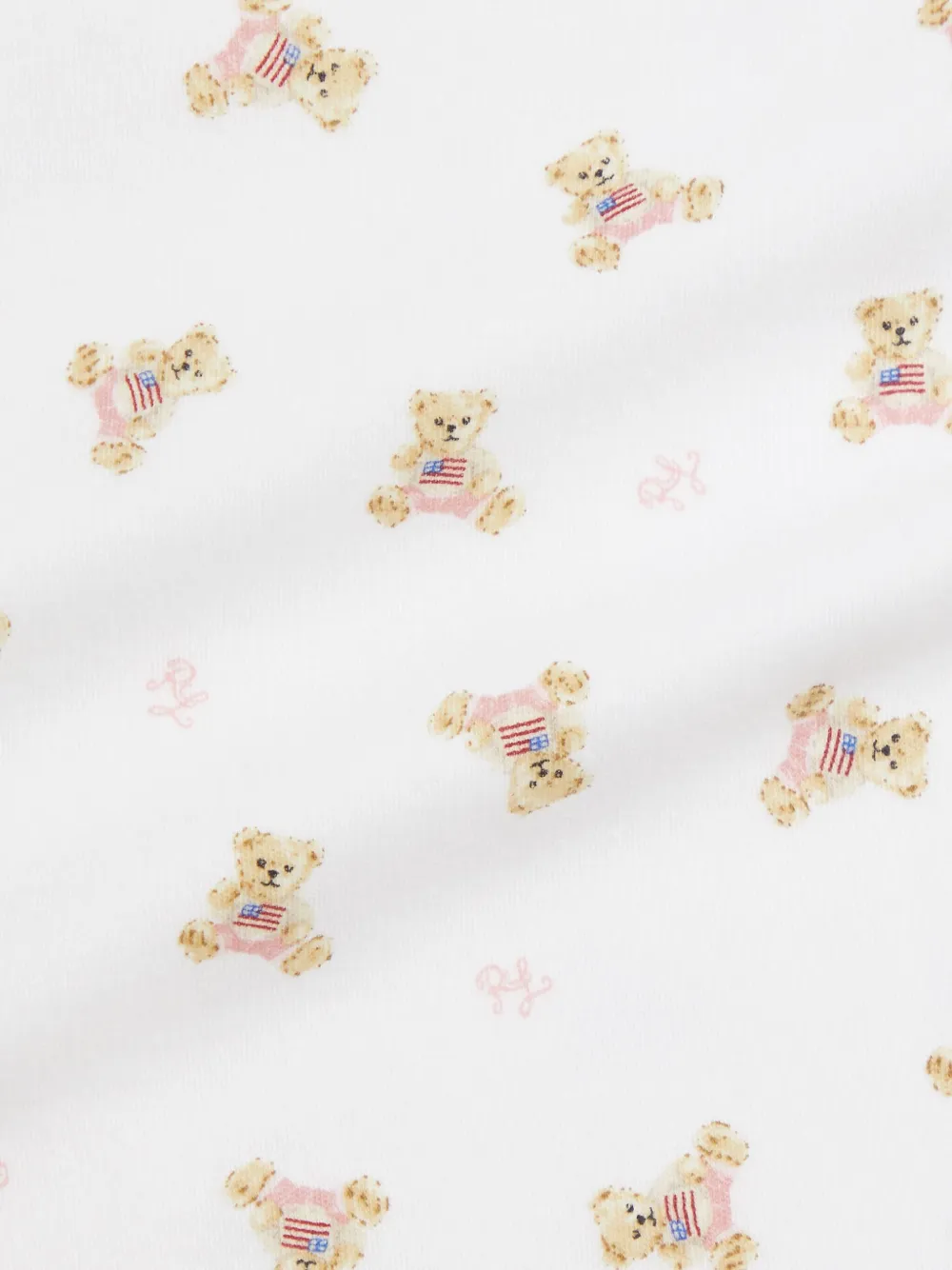 POLO RALPH LAUREN KIDS Twee rompers met beerprint Wit