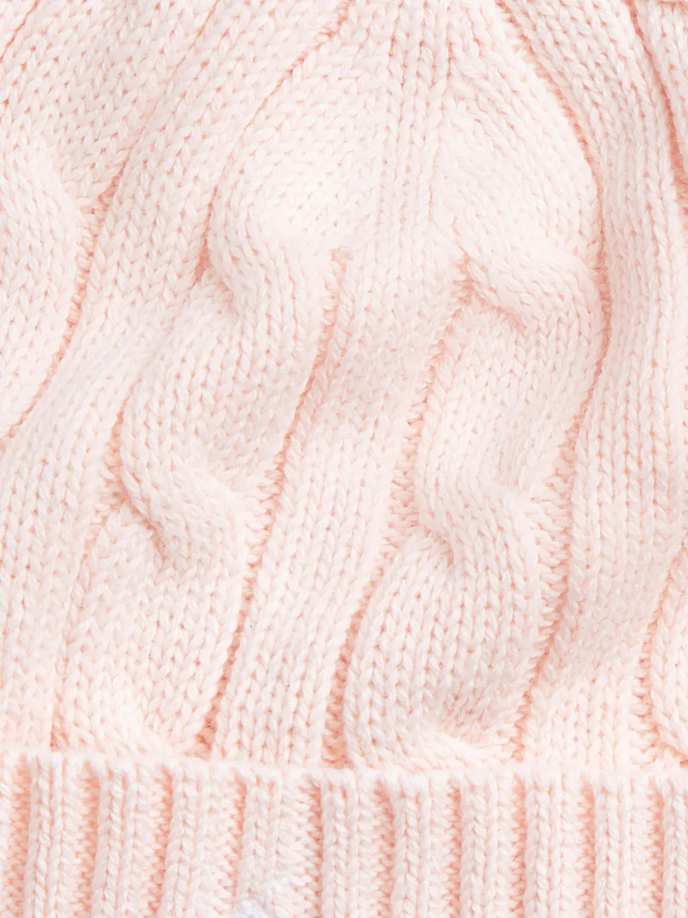 POLO RALPH LAUREN KIDS Kabelgebreide muts en laarzen set Roze
