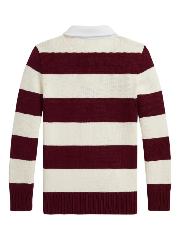 POLO RALPH LAUREN KIDS ストライプ セーター | ホワイト | FARFETCH JP