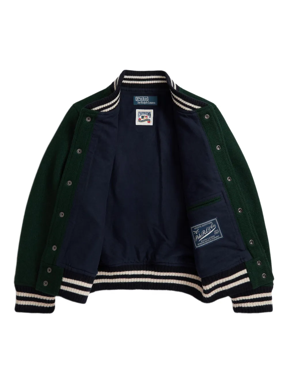 POLO RALPH LAUREN KIDS Bomberjack met applicatie Groen