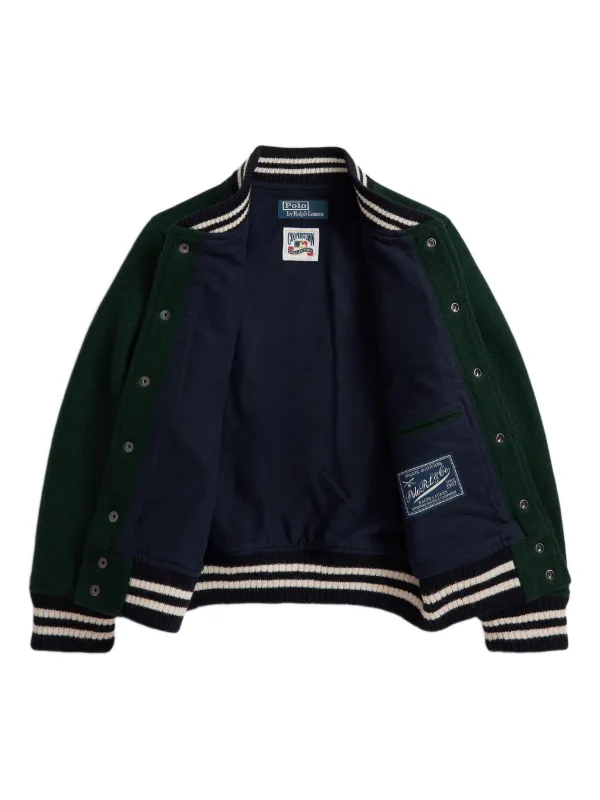 POLO RALPH LAUREN KIDS Appliqué Bomber Jacket Green FARFETCH VN