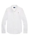 POLO RALPH LAUREN KIDS button-up long-sleeve shirt - White