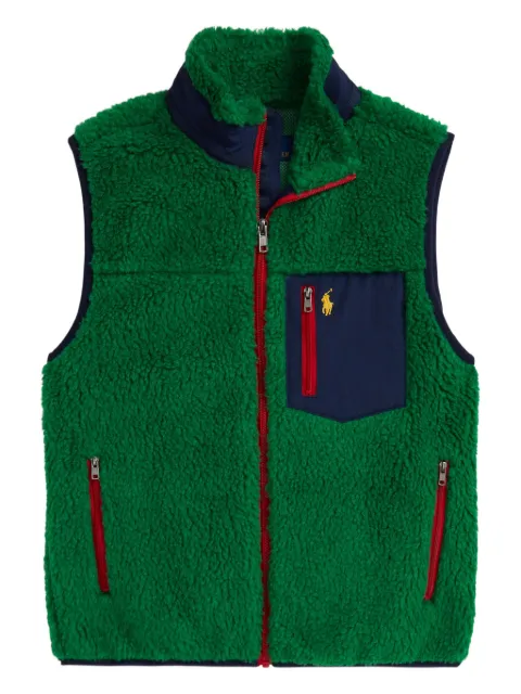 POLO RALPH LAUREN KIDS teddy fleece gilet