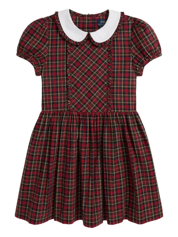 POLO RALPH LAUREN KIDS チェック ショートスリーブ ワンピース POLO RALPH LAUREN KIDS チェック ショートスリーブ ワンピース