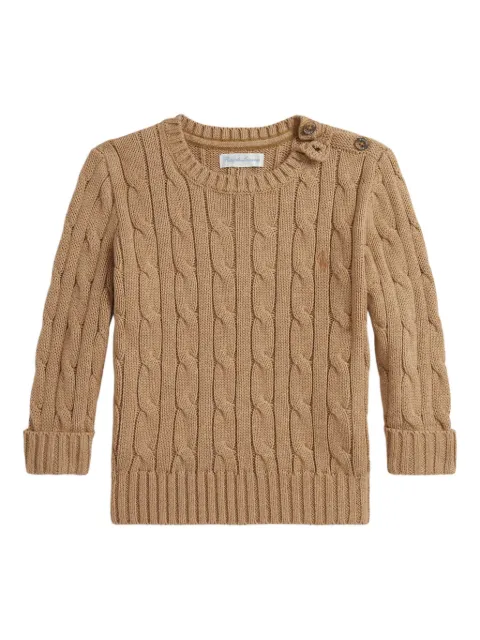 POLO RALPH LAUREN KIDS Maglione con lavorazione intrecciata