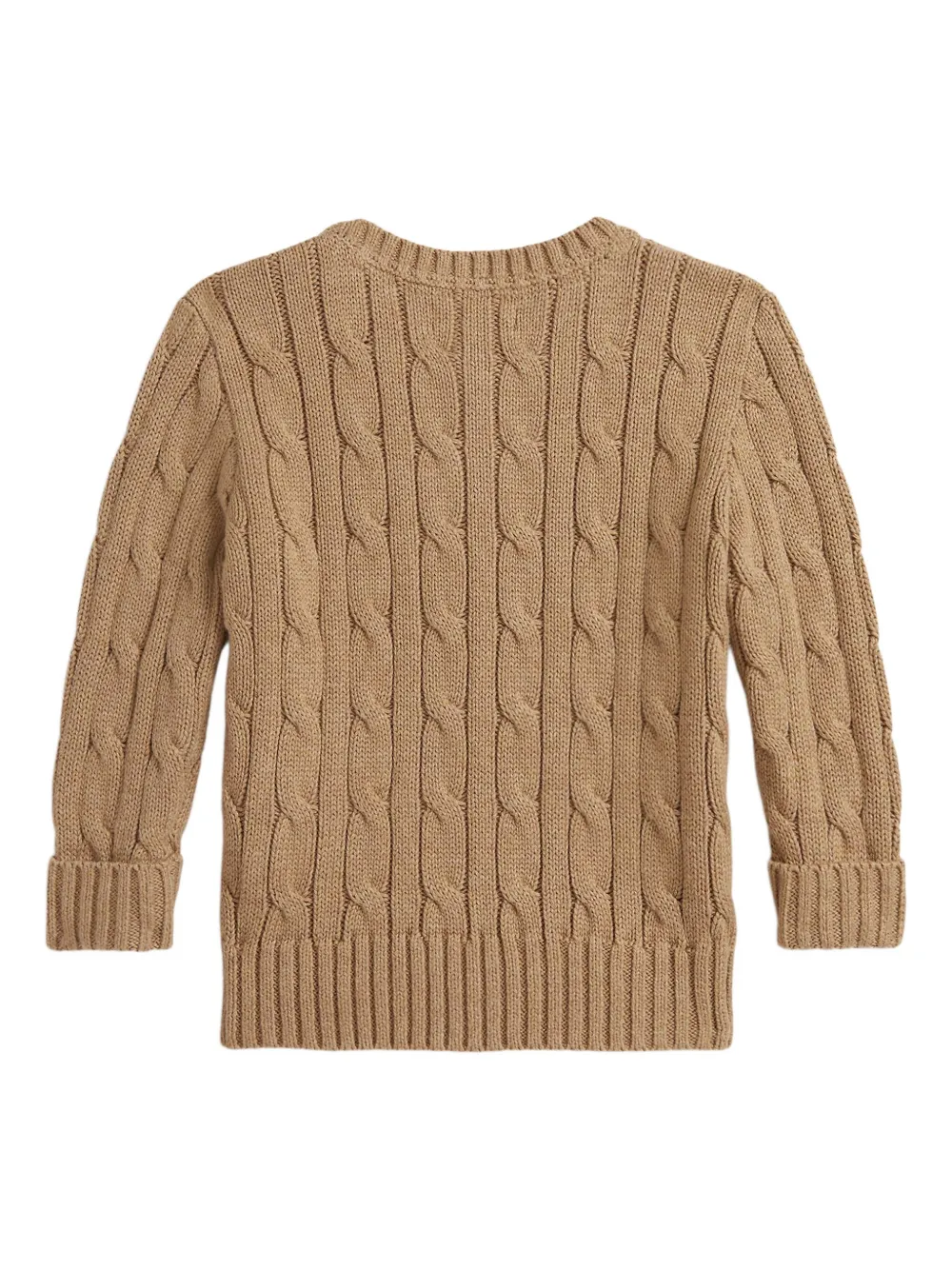 POLO RALPH LAUREN KIDS Kabelgebreide trui Bruin