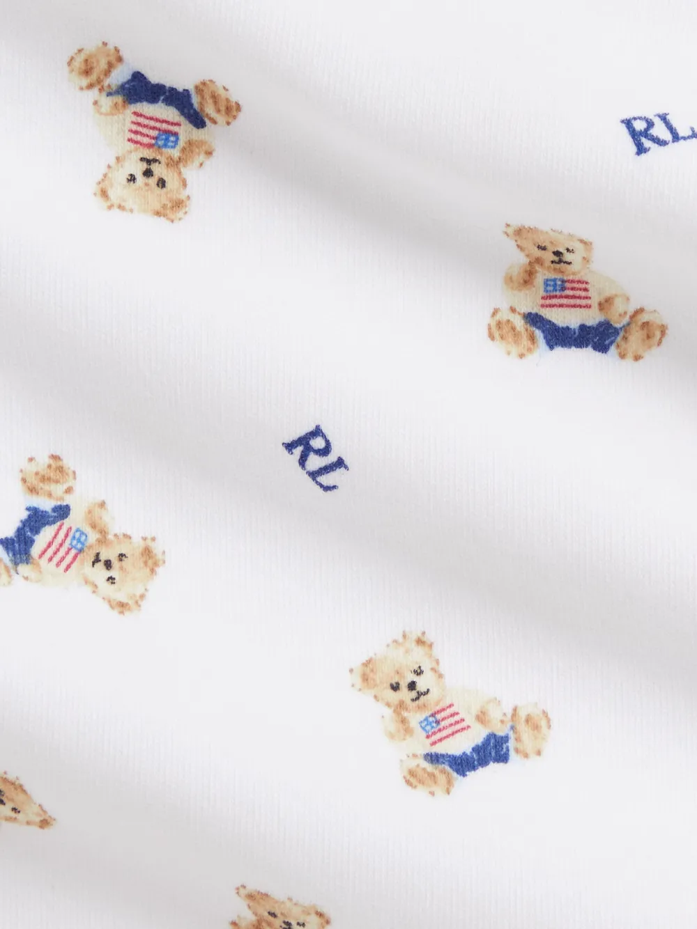 POLO RALPH LAUREN KIDS Romperset met beerprint Wit