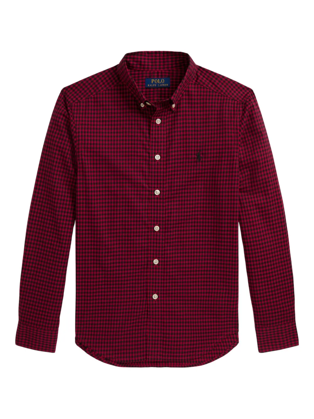 POLO RALPH LAUREN KIDS ロングスリーブ シャツ - レッド POLO RALPH LAUREN KIDS ロングスリーブ シャツ - レッド