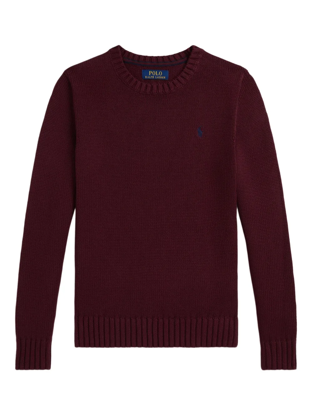 POLO RALPH LAUREN KIDS Trui met geribbelde ronde hals Rood