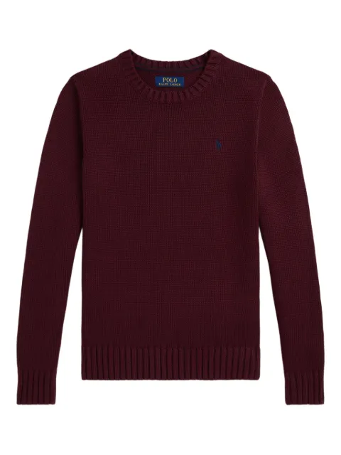 POLO RALPH LAUREN KIDS ribbed crew-neck sweater