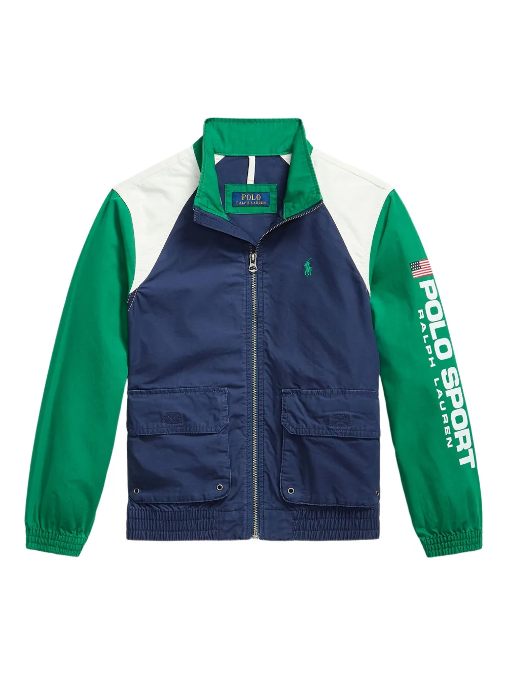 POLO RALPH LAUREN KIDS zip-front jacket Blauw