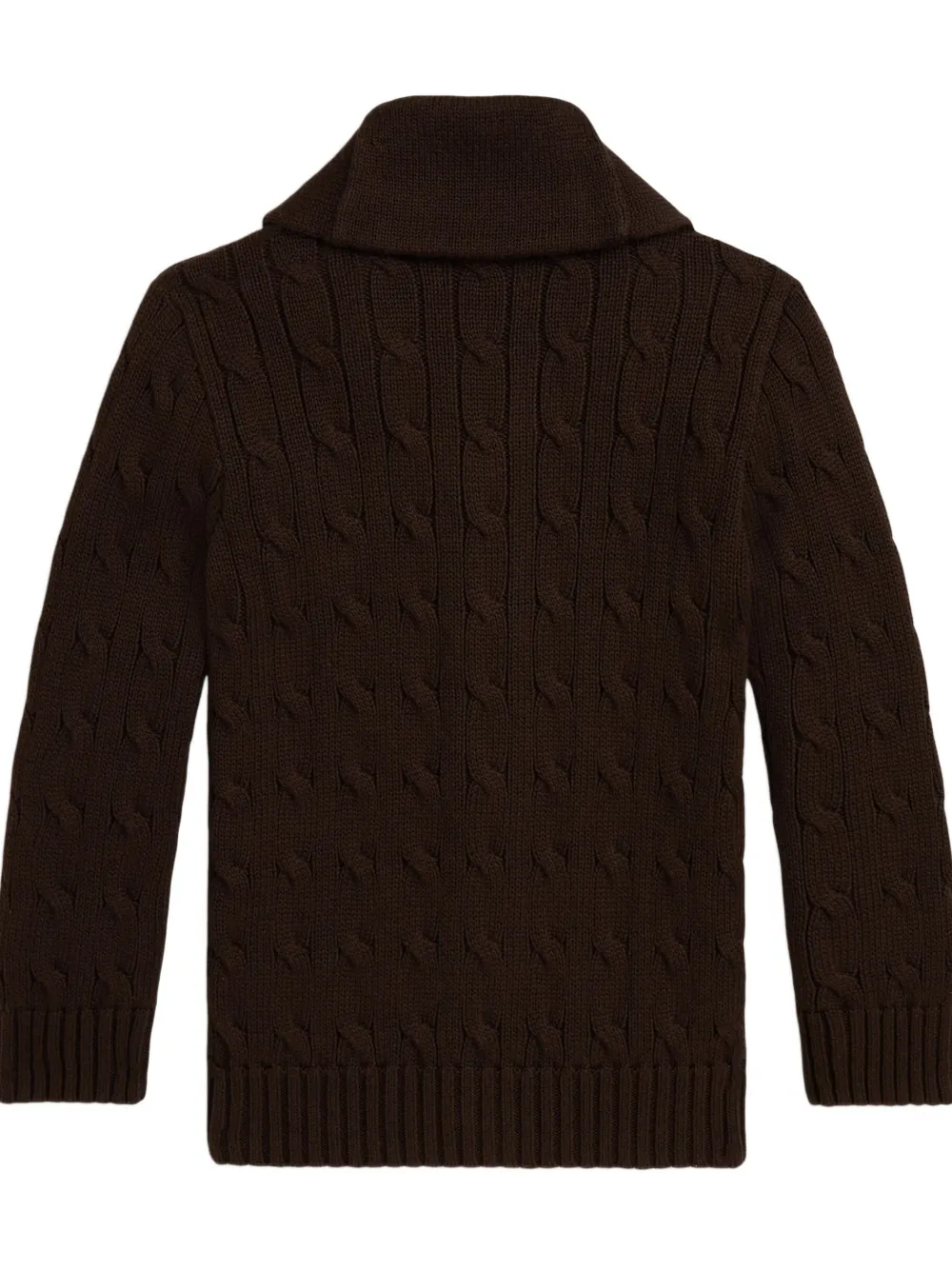 POLO RALPH LAUREN KIDS cable-knit shawl collar cardigan | Boys Cardigans | Image 2