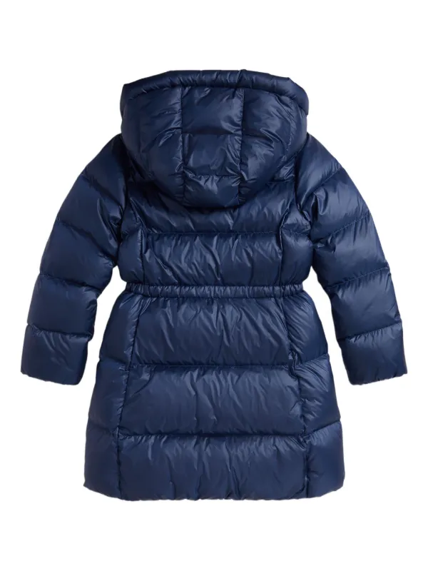 POLO RALPH LAUREN KIDS Hooded Long Padded Coat | Blue | FARFETCH