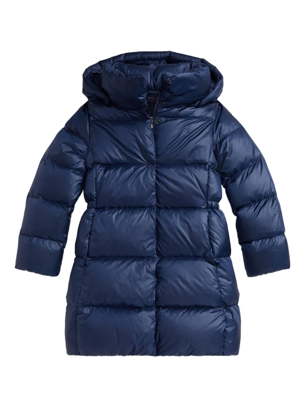 Polo Ralph Lauren Kids' Hooded Long Padded Coat In Blue