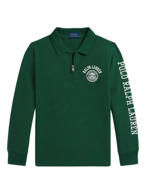 POLO RALPH LAUREN KIDS zip-up polo shirt