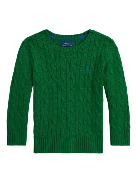 POLO RALPH LAUREN KIDS cable-knit cotton sweater