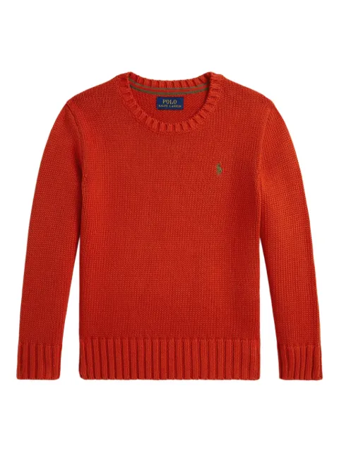 POLO RALPH LAUREN KIDS textured knit jumper