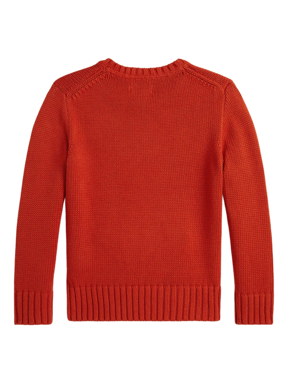 POLO RALPH LAUREN KIDS Gebreide trui met textuur Oranje