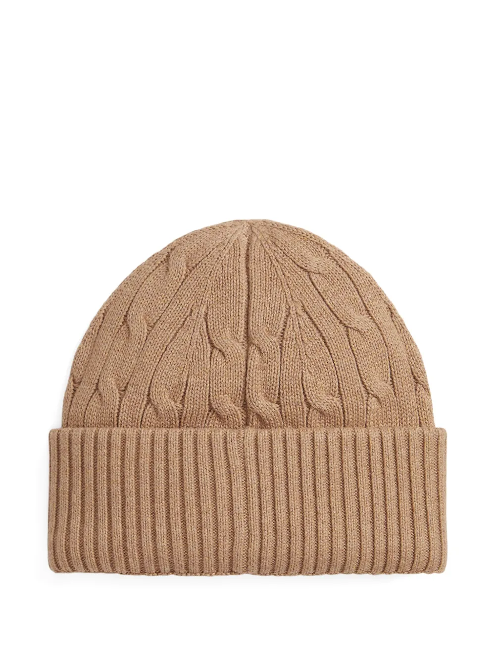POLO RALPH LAUREN KIDS Kabelgebreide muts Beige