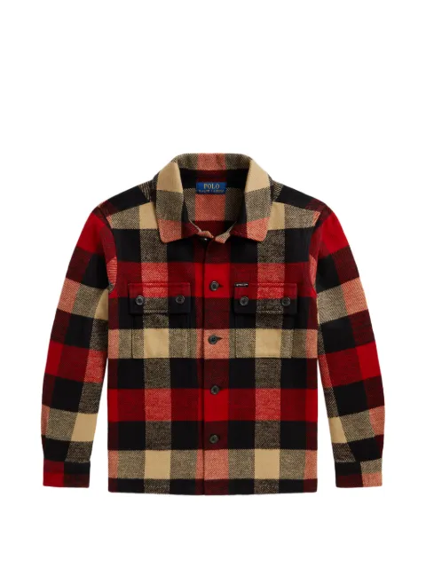 POLO RALPH LAUREN KIDS camisa con cuadros estampados