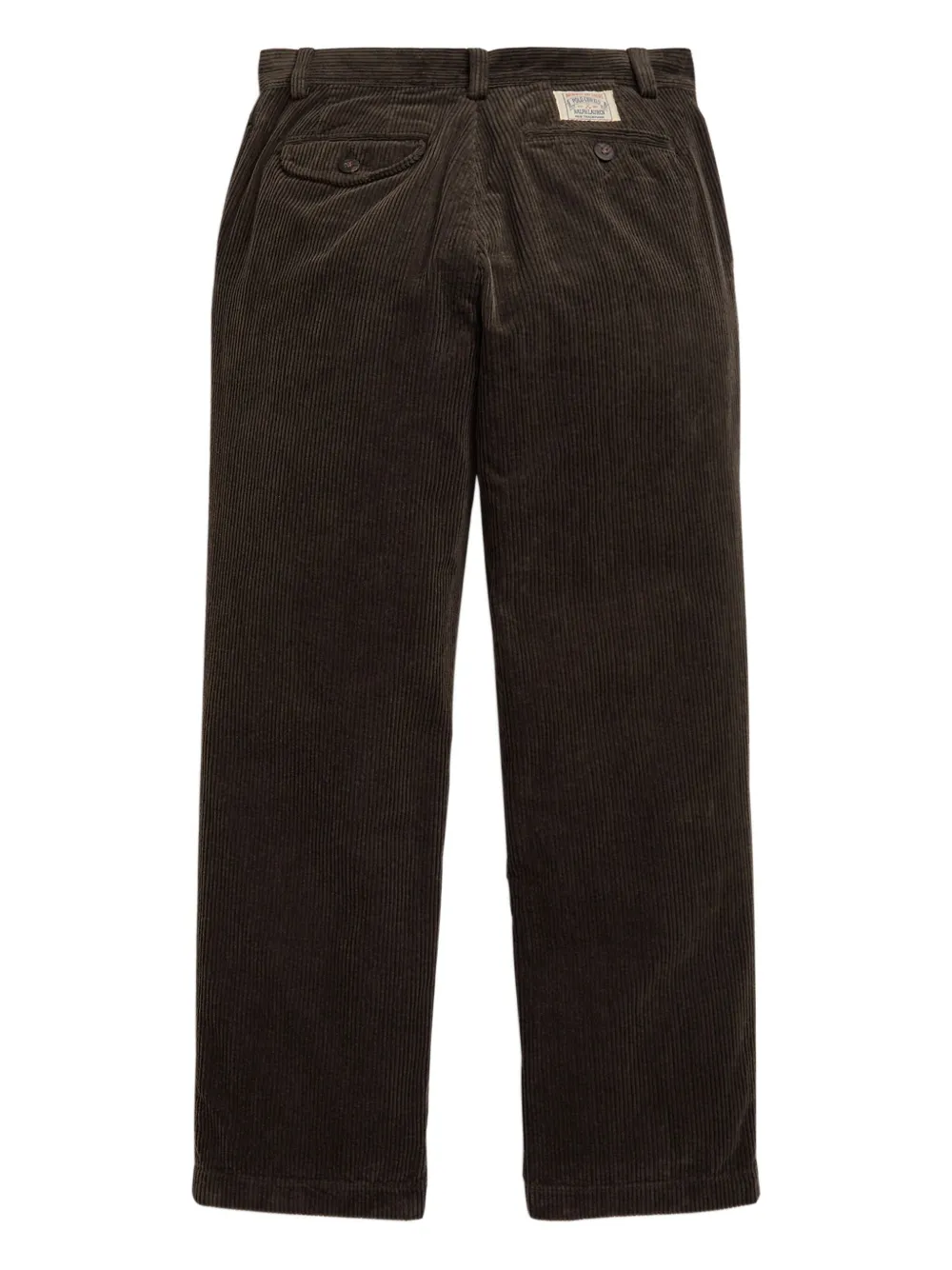 POLO RALPH LAUREN KIDS Ribfluwelen plooibroek Bruin