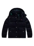 POLO RALPH LAUREN KIDS corduroy quilted puffer jacket - Blue