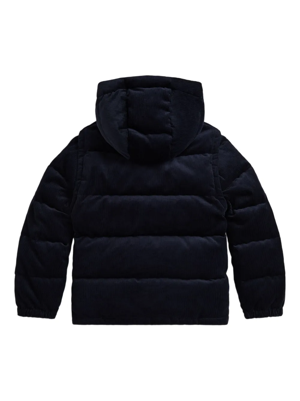 POLO RALPH LAUREN KIDS Ribfluwelen gewatteerd donsjack Blauw