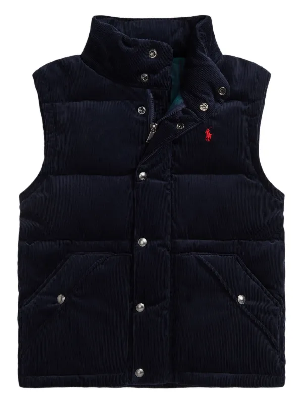 POLO RALPH LAUREN KIDS コーデュロイ パデッドジャケット | ブルー