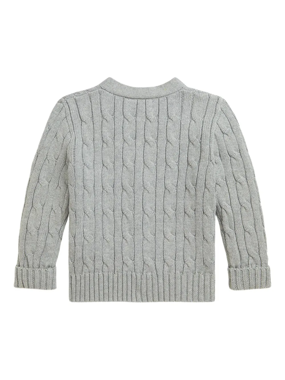 POLO RALPH LAUREN KIDS Kabelgebreid vest Grijs