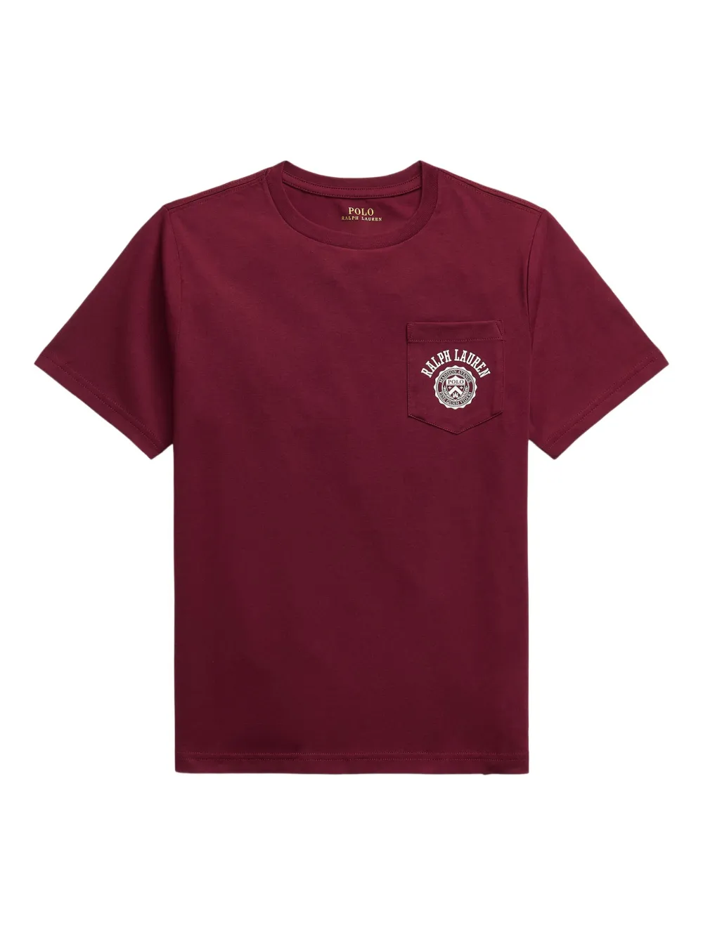 POLO RALPH LAUREN KIDS T-shirt met ronde hals en zak Rood