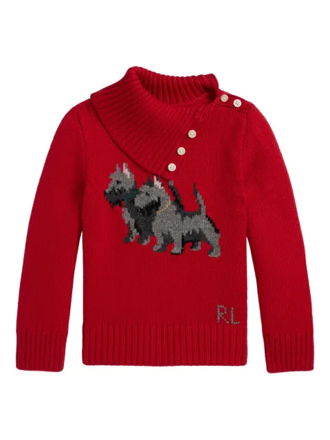 POLO RALPH LAUREN KIDS button-fastening turtleneck jumper
