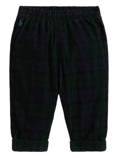 POLO RALPH LAUREN KIDS corduroy plaid trousers