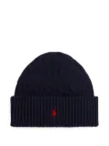 POLO RALPH LAUREN KIDS cable-knit beanie hat - Blue