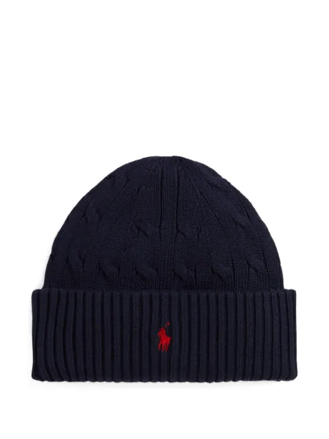 POLO RALPH LAUREN KIDS cable-knit beanie hat