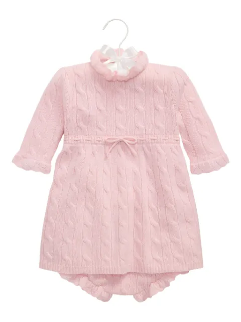 POLO RALPH LAUREN KIDS cable-knit dress set