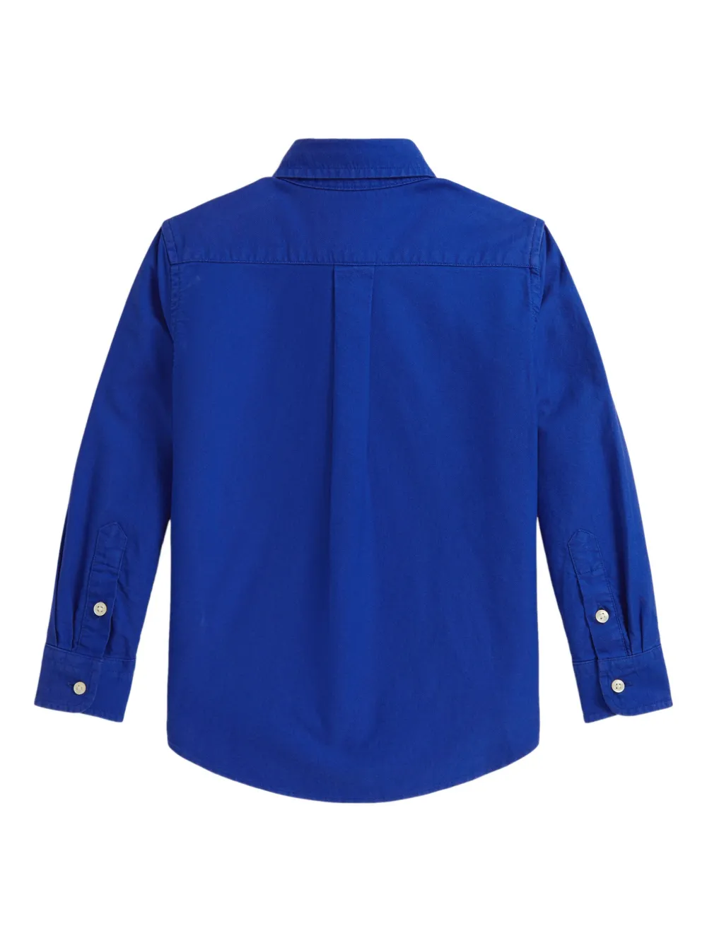 POLO RALPH LAUREN KIDS oxford cotton shirt Blauw