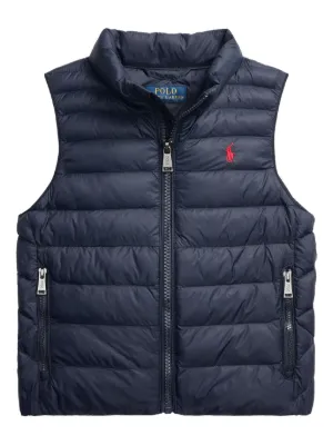 POLO RALPH LAUREN KIDS ジップアップ ダウンベスト | ブルー
