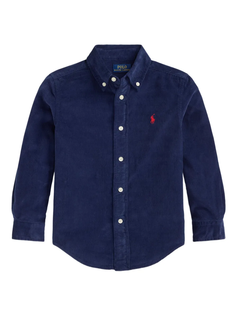 POLO RALPH LAUREN KIDS corduroy long-sleeve shirt | Blue | Image 1