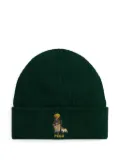 POLO RALPH LAUREN KIDS Polo Bear-embroidered beanie - Green