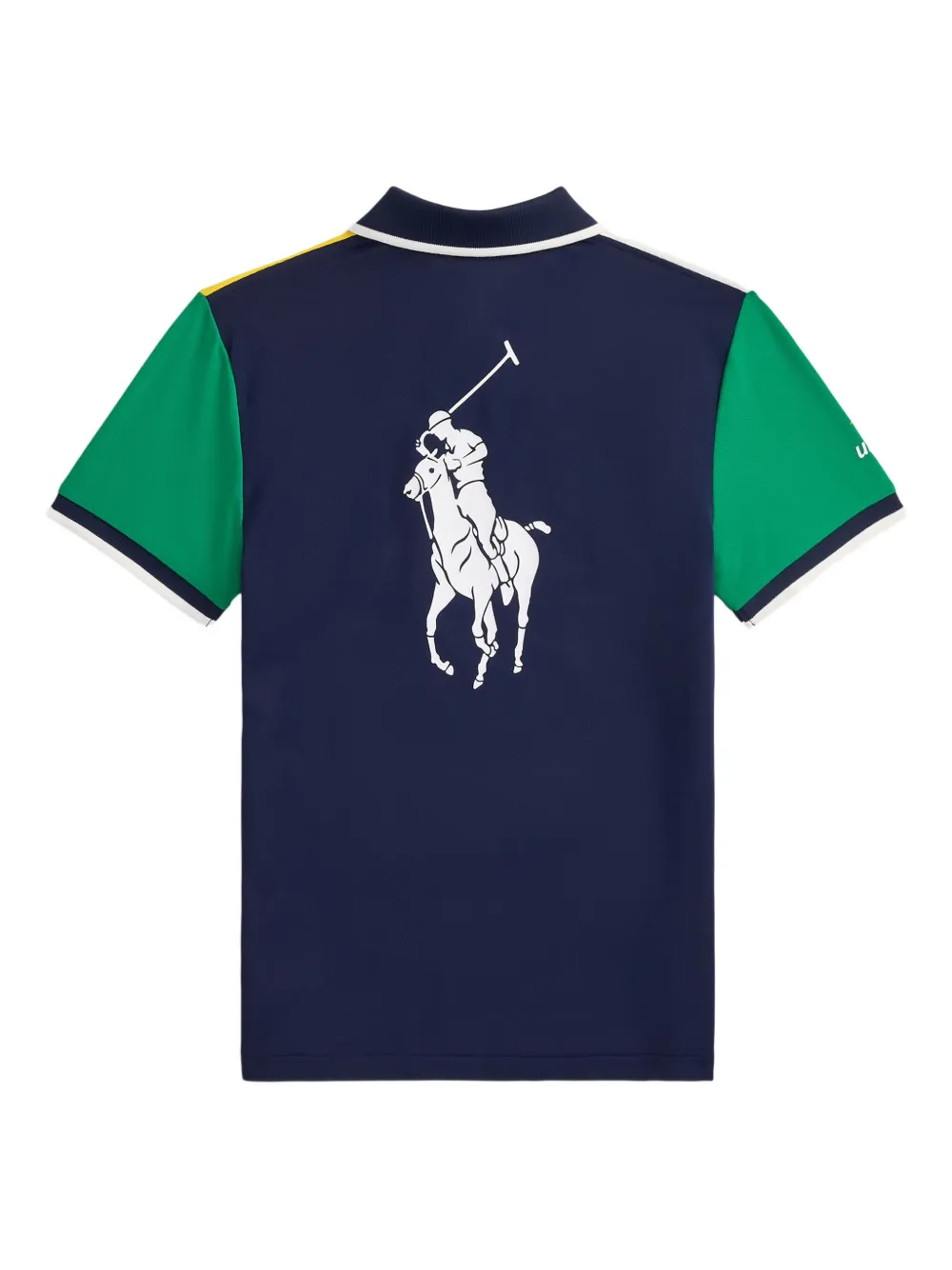 POLO RALPH LAUREN KIDS x US Open poloshirt met colourblocking Blauw